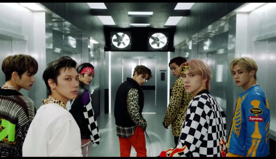WayV in the video for Kick Back, the title track on their new album (Courtesy of SMTOWN on Youtube)